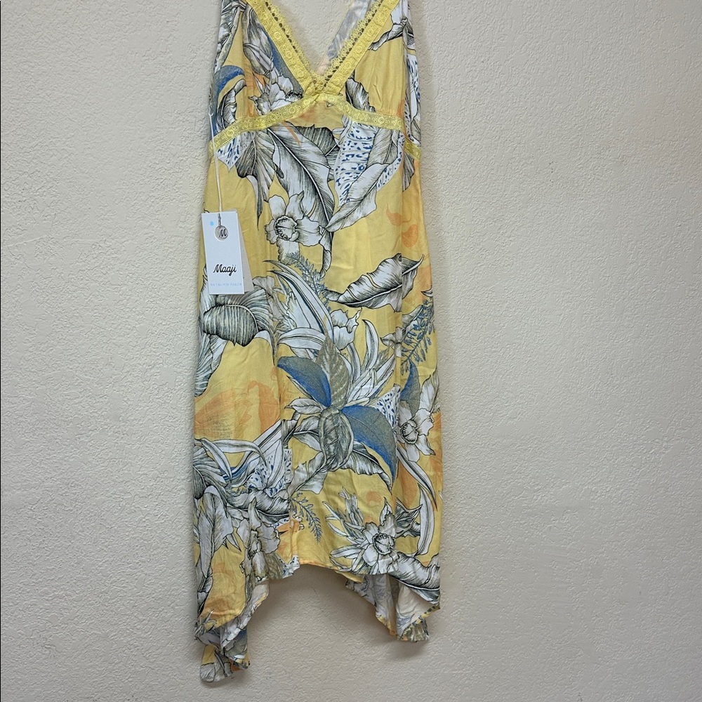 Maaji Yellow Floral Mini Dress - Picture 2 of 4
